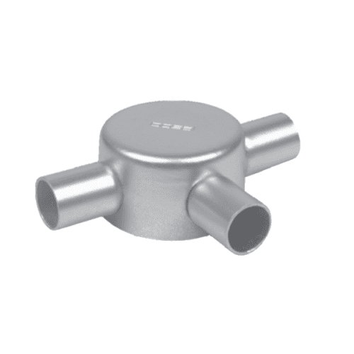 3-way side entry box conduit bosal galvanised steel assorted