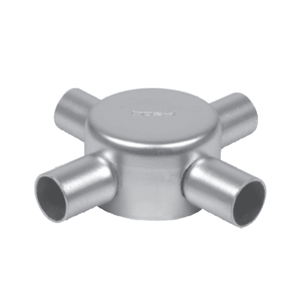 4-way side entry box conduit bosal galvanised steel assorted