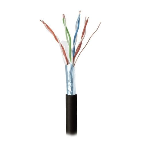cable cat5e uv-protected ftp black