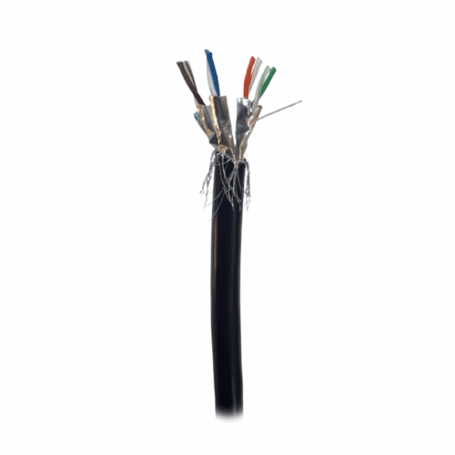 cable cat6a solid copper sftp s/ftp uv-protected black outdoor