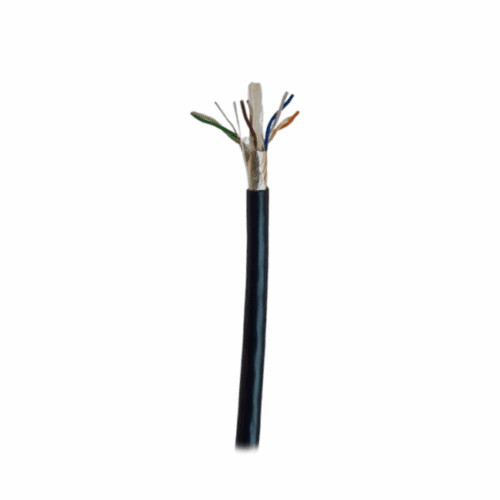 cable cat6e solid cca ftp f/utp uv-protected black
