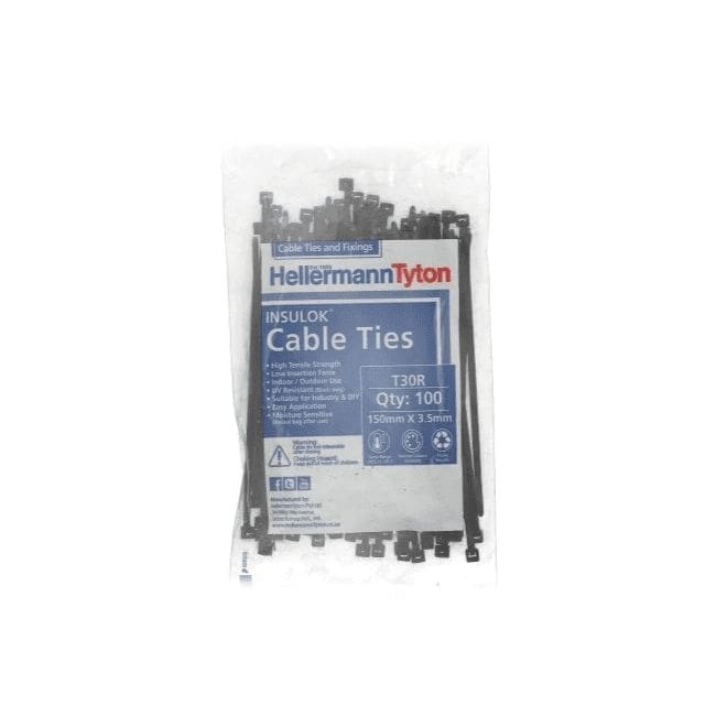 T30R Insulok Cable Ties, HellermannTyton, 148x3.5mm