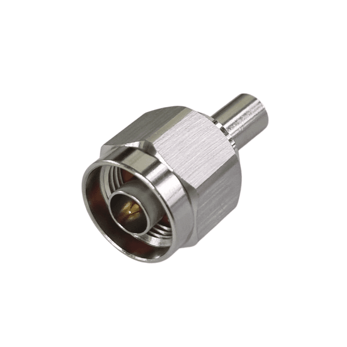 connector N-type male straight hex RF240