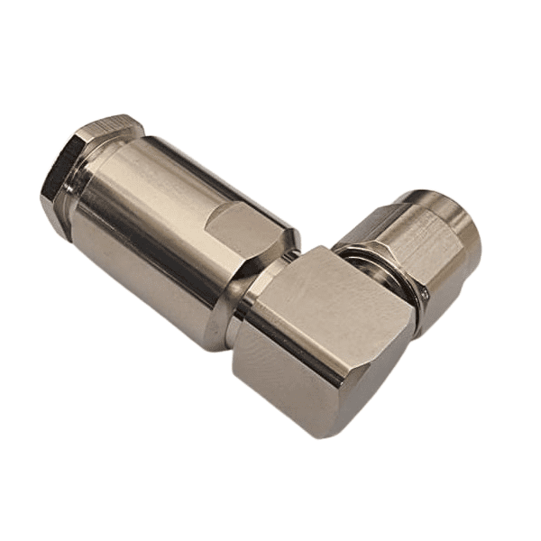 connector TNC male right-angle clamp hex RF400 LMR400