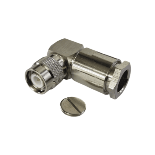 connector TNC male right angle clamp solder thumb screw RF400