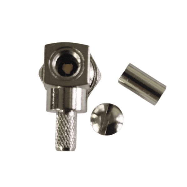 connector TNC male right angle hex RF195