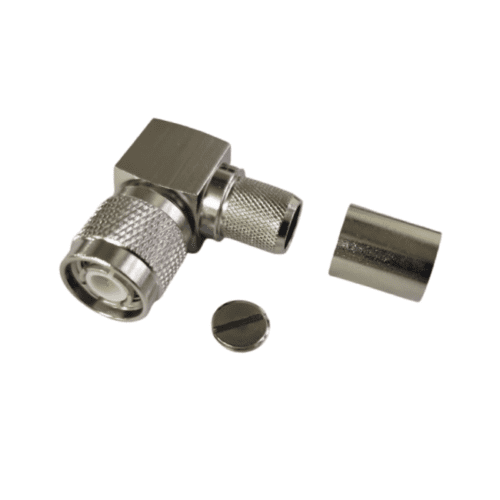 connector TNC male right angle thumb screw RF400