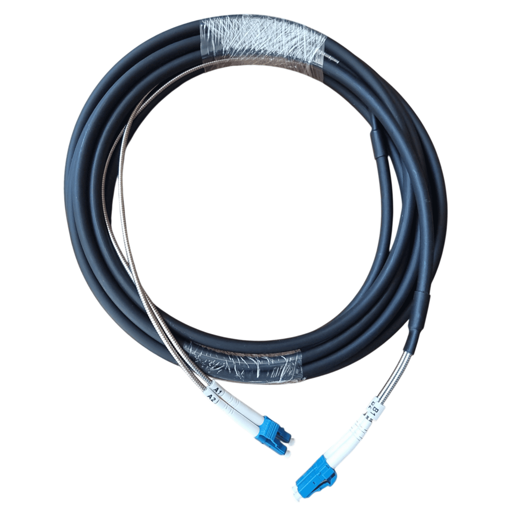 Single Mode 2-Core LC-LC Outdoor Ruggedised Armoured FTTA Fibre Drop Cable