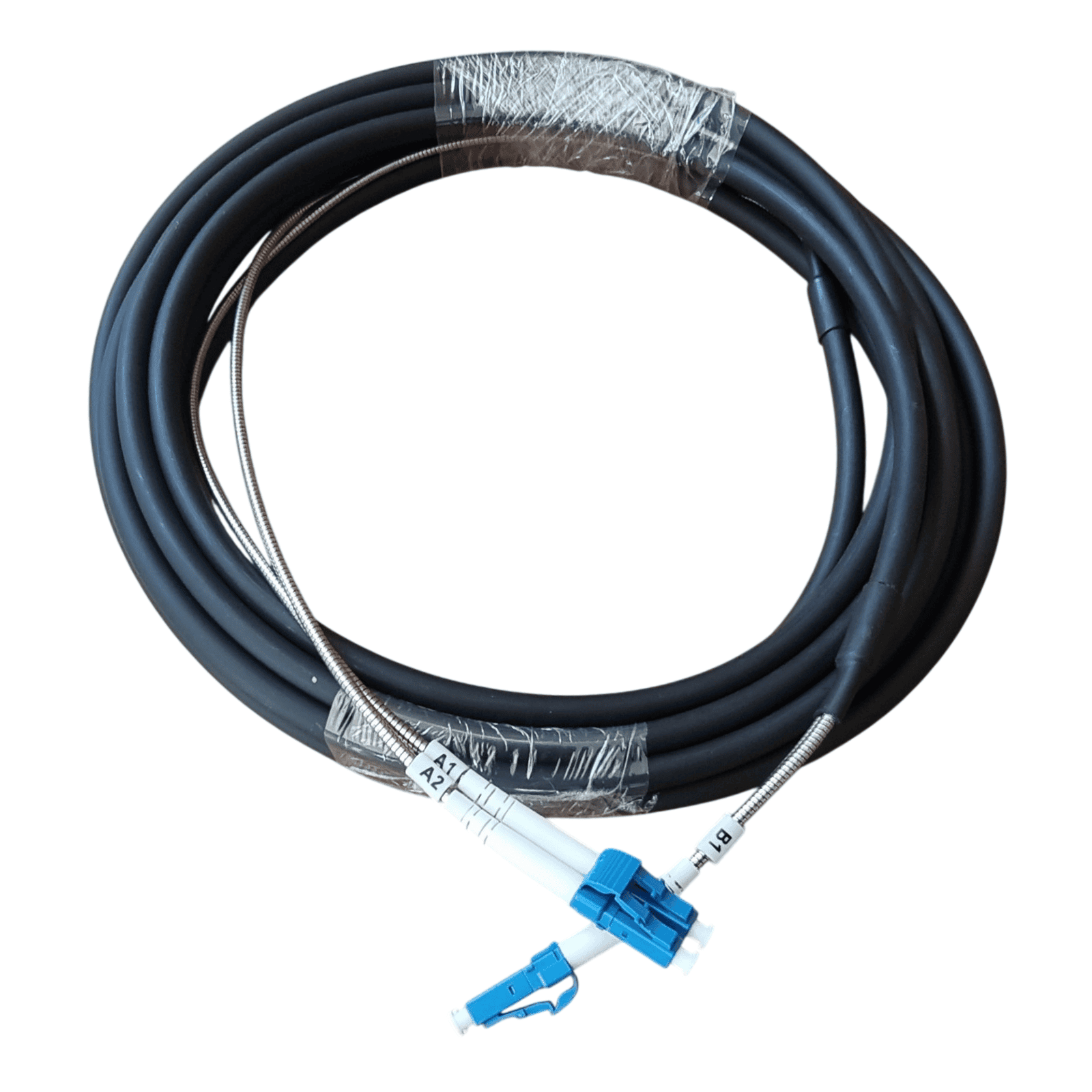 Single Mode 2-Core LC-LC Outdoor Ruggedised Armoured FTTA Fibre Drop Cable