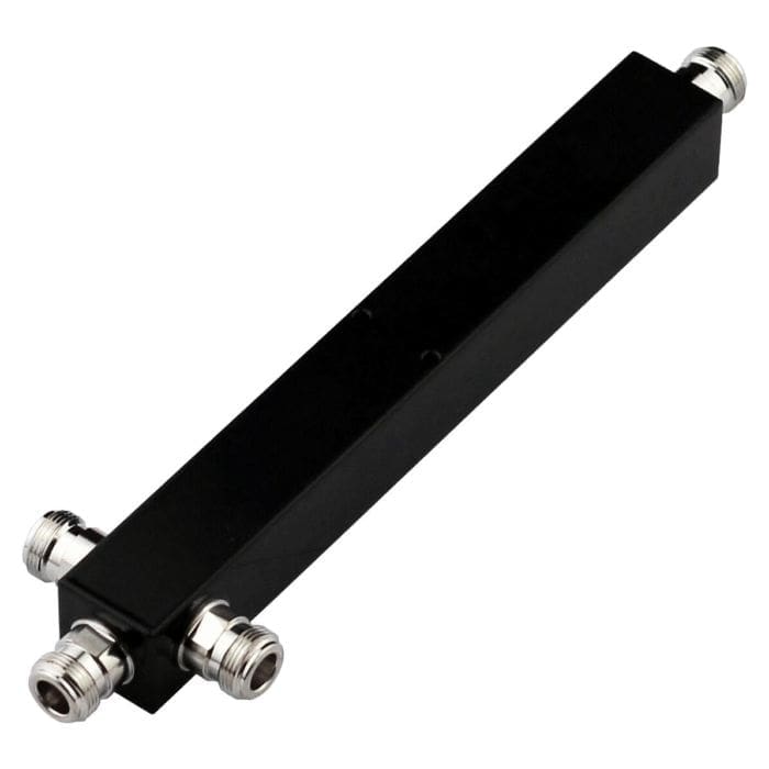 splitter 3-way square N-type female 696MHz to 3800MHz